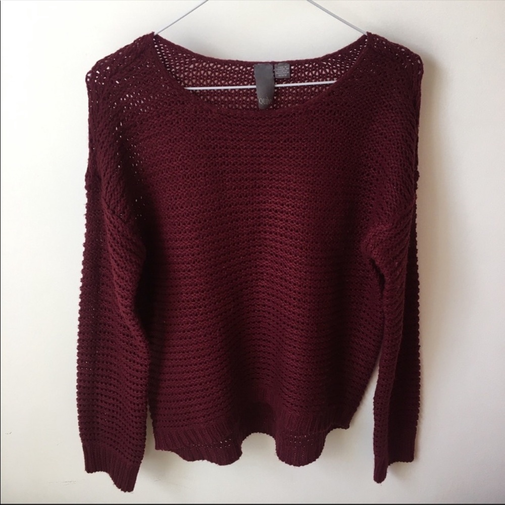 Burgundy Sweater